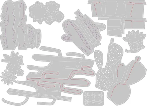 Miniatura 2 de Sizzix Juego de troqueles Thinlits 665365 de Tim Holtz, 9