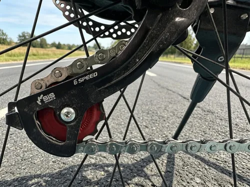 Miniatura 4 de Cadena de bicicleta de 6/7/8 velocidades 122 eslabones, kit de reemplazo de cadena de bicicleta con herramienta de cadena de bicicleta para motor