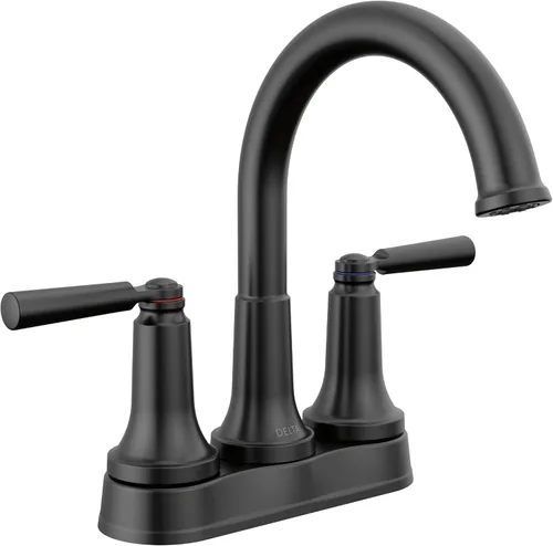 Miniatura 9 de Grifo de Baño Delta Faucet Saylor Centerset Cromado, Grifo de Baño Cromado para Lavabo de Baño, Grifo de Lavabo de Baño, Tecnología Diamond Seal