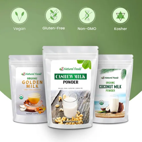 Miniatura 5 de Z Natural Foods Leche dorada orgánica en polvo – Mezcla de superalimentos de cúrcuma, mezcla en café, té, lattes, licuados de frutas, recetas – sin