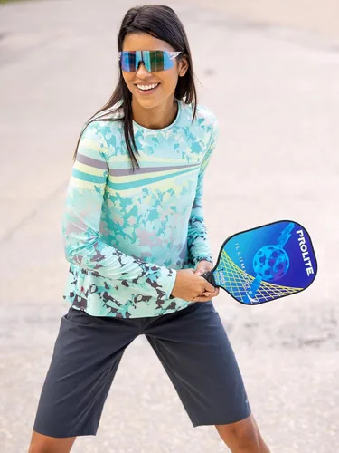 Miniatura 2 de Terry Soleil - Camiseta de ciclismo para mujer, manga larga, ajuste relajado, UPF 50+, para mujer, tallas regulares y grandes