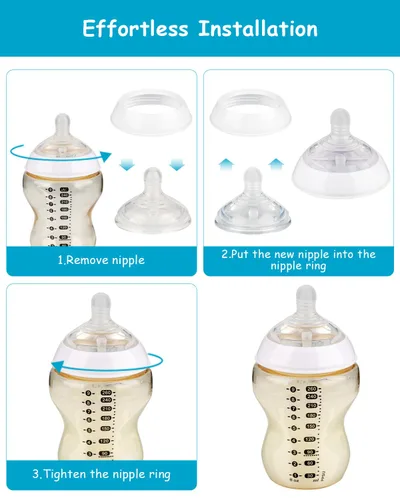 Miniatura 4 de Boquilla de silicona (L) para biberones anti-cólicos Tommee Tippee Natural Start, flujo rápido, 6m+, 4
