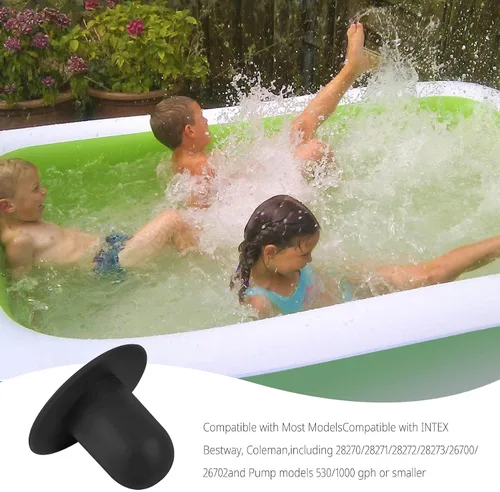 Miniatura 7 de Tapón de repuesto para bomba de piscina, filtro de agujero, apto para enchufes de piscina Bestway e Intex para piscina sobre el suelo, tapón de pared