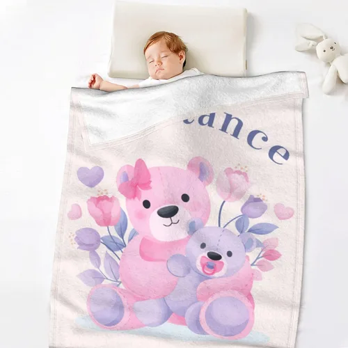Miniatura 7 de Manta personalizada para bebé, manta personalizada con nombre para recién nacidos/bebés/niños para/manta de forro polar personalizada, regalos