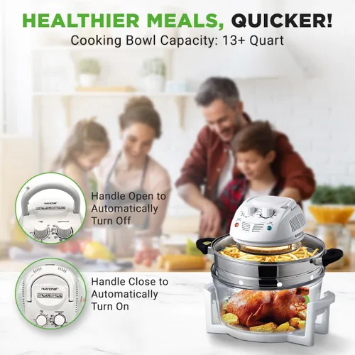 Miniatura 6 de Horno de convección NutriChef, cocina saludable, Blanco