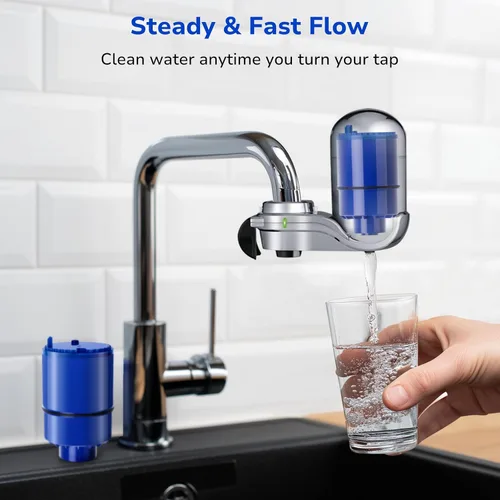 Miniatura 9 de Fil-Fresh Paquete de 2 filtros PURWater de repuesto para RF-9999 PURPLUS sistema de filtración de agua de grifo, certificado NSF, reemplazo de Azul