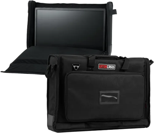 Miniatura 18 de Bolsa de transporte doble acolchada de nailon Gator Cases para transportar (2) pantallas LCD, monitores y televisores de entre 19" - 24