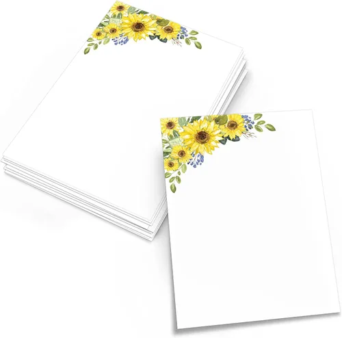Miniatura 7 de 321Done Tarjetas florales rojas en blanco, juego de 50 tarjetas de notas de 4 x 6 pulgadas con diseño floral, tarjetas florales lisas, cartulina