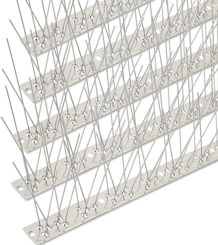 Miniatura 7 de Paquete de 56 picos de acero inoxidable para palomas y pájaros pequeños, para uso al aire libre, tiras de prevención de aves para cerca, cuervos