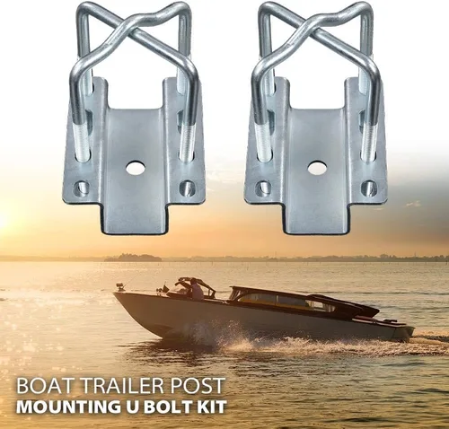 Miniatura 2 de PIT66 Kit de poste guía universal galvanizado y poste de montaje en U, guías de remolque de barco compatibles con Kia Optima 2016 2017 2018 2019 2020