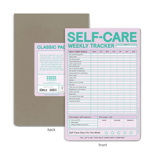 Miniatura 2 de Knock Knock Self-Care Weekly Tracker Pad, Step-by-Step Self-Care Checklist Note Pad (Pastel Version), 6 x 9-inches Encuadernación desconocida