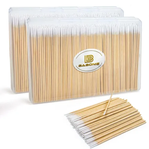 Miniatura 7 de 200 hisopos de algodón puntiagudos, hisopos de algodón microblading de precisión de 4 pulgadas, micro palos para suministros de uñas, maquillaje