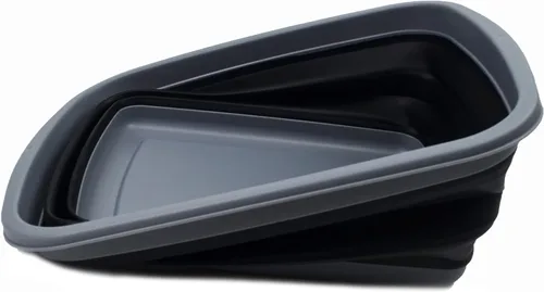 Miniatura 6 de SAMMART - Tina plegable de 10 L (2.6 galones), bañera plegable para platos, lavabo portátil, bañera de plástico que ahorra espacio
