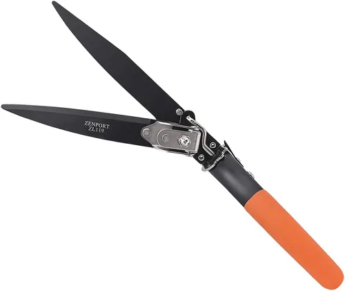 Miniatura 3 de Zenport Grass Shears ZL119 - Tijeras de césped para paisaje, ajustables, resistentes, cuchillas gemelas de acero al carbono de 4.5 pulgadas