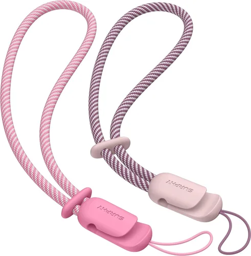 Miniatura 11 de SURPHY Paquete de 2 cordones de teléfono para funda de teléfono celular, correa de muñeca para teléfono para funda, correa de teléfono celular