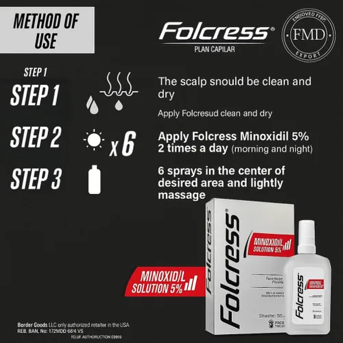 Miniatura 3 de Generic Tratamiento de pérdida de cabello Minoxidil 5% (paquete de 2), Gris