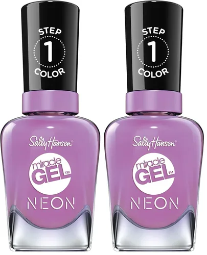 Miniatura 28 de Sally Hansen Miracle Gel™, Metro Midnight, Fórmula de larga duración, tipo gel, sin necesidad de lámpara UV, esmalte de uñas púrpura 564 Metro