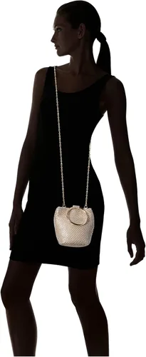 Miniatura 6 de Jessica McClintock Womens Gwen bola malla Anillo Wristlet Pouch Embrague