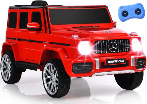 Miniatura 10 de INFANS Mercedes Benz G63 - Vehículo eléctrico de 12 V con control remoto, puertas dobles abiertas, música, Bluetooth, suspensión de ruedas, funciona