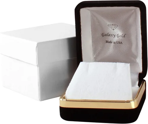 Miniatura 6 de Galaxy Gold GG Pulsera de tenis de oro blanco macizo de 14 quilates con tanzanita y diamantes