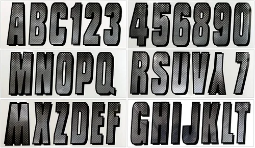 Miniatura 12 de Kit de registro número de fábrica, color azul y negro de Hardline Products, Azul/Negro