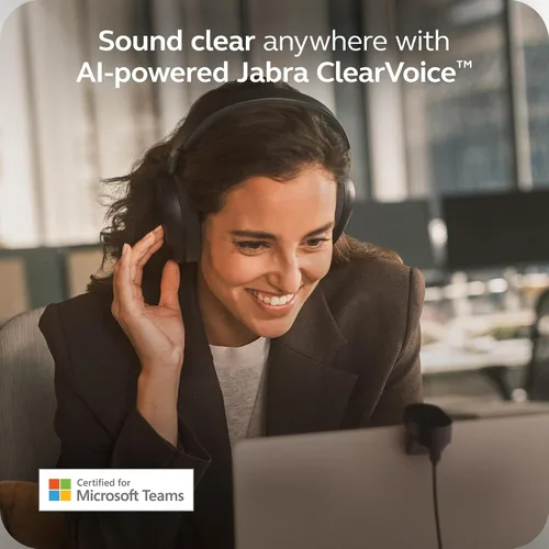 Miniatura 6 de Jabra Evolve3 85 - Auriculares inalámbricos Bluetooth con micrófono para el trabajo, USB-A, tecnología de llamada de voz AI, cancelación activa