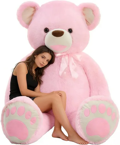 Miniatura 9 de Tezituor Oso de Peluche Marrón Beige de 24 Pulgadas - Juguetes de Oso de Peluche para Niños y Niñas