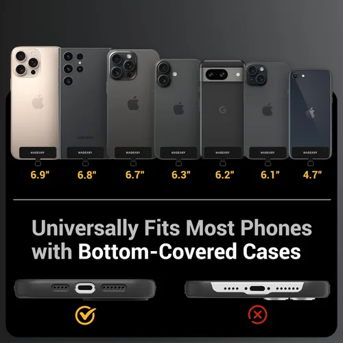 Miniatura 2 de MAGEASY Cordón universal para teléfono celular, correa cruzada antirrobo para iPhone 17 Pro Max y la mayoría de teléfonos inteligentes, para hombres