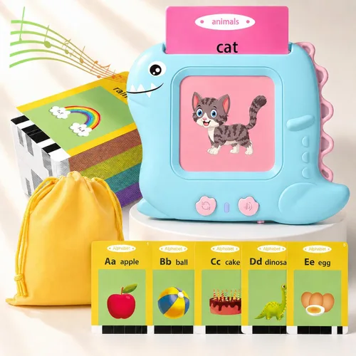 Miniatura 9 de Tarjetas didácticas parlantes para niños pequeños de 1, 2, 3, 4, 5 años, 224 palabras visuales, juguetes de aprendizaje de idiomas Montessori