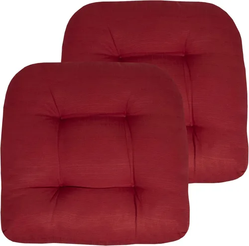 Miniatura 65 de Sweet Home Collection - Cojines para silla de patio al aire libre, cojines prémium con relleno grueso y cómodo de fibra, con tul, 19 x 19 pulgadas