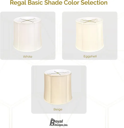 Miniatura 5 de Royal Designs, Inc. BSO-719-10BG pantalla para lámpara resistente básica con forma de tambo, 9 x 10 x 10 pulgadas, Beige