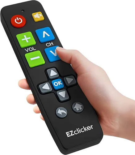 Control remoto de reemplazo para TV Samsung Compatible SOLO con televisores Samsung (Negro) Control remoto para TV de botón grande, simplificado y