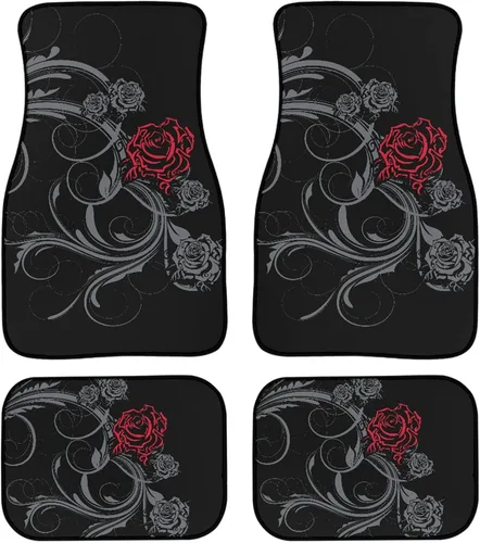 Miniatura 35 de YSTARDREAM Alfombrillas de hongo estrellado para automóvil para todas las estaciones para mujeres y hombres, alfombras de coche estrelladas