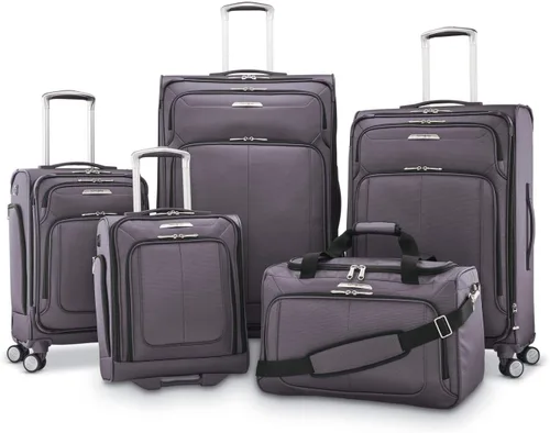 Miniatura 7 de Samsonite Solyte DLX Softside - Equipaje extensible con ruedas giratorias, Gris mineral), 123567-1560