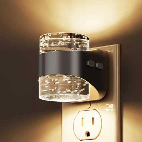 Miniatura 10 de L LOHAS LED Night Lights Plug into Wall, Acrylic Bubble Night Light,Dimmable Nightlight with 0-100 LM, 3000K Plug in Night Light with Dusk to Dawn