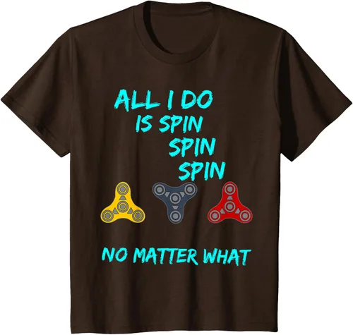 Miniatura 6 de Fidget Spinner All I Do is Spin Fun T-Shirt