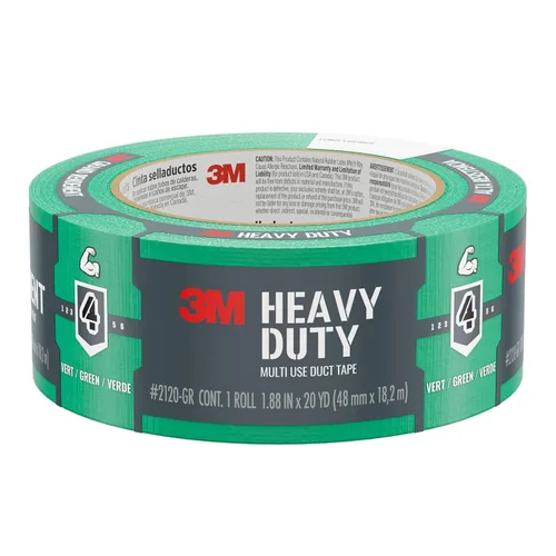 3M Cinta adhesiva multiusos de varios colores, verde con adhesivo fuerte y respaldo resistente al agua, cinta adhesiva 3M multisuperficie para uso