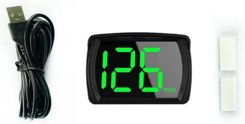 Miniatura 8 de Shkalacar Pantalla HUD de Cabeza para Coche Velocímetro Digital de GPS KM/H MPH con Pantalla LED de Fuente Grande para Coche, Camioneta, SUV