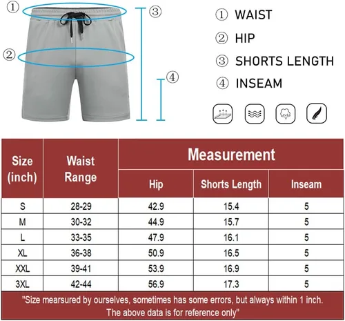Miniatura 6 de COOFANDY Paquete de 2 pantalones cortos de entrenamiento de gimnasio para hombre, pantalones de malla ligeros para culturismo, entrenamiento