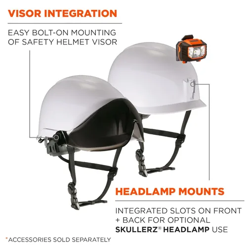 Miniatura 6 de Ergodyne Skullerz 8976 - Casco de seguridad tipo 2, clase E, tipo II Blanco