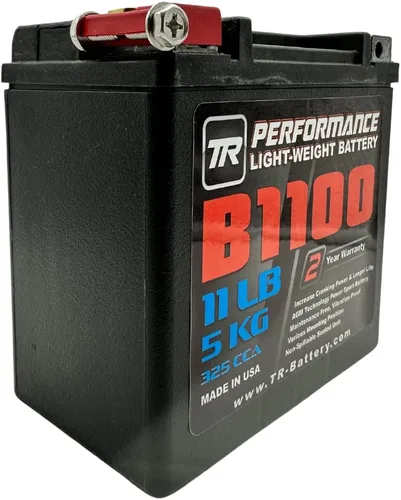 Miniatura 2 de Tomioka Racing Batería de 11.5 libras / 12.0 lbs 5.9 pulgadas (5.906 in) x 3.5 pulgadas (3.898 in) x 5.8 pulgadas (5.827 in). 325 CCA. Reserva de 14