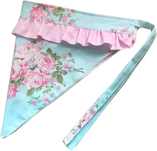 Miniatura 30 de Pañuelo con estampado floral, encantador, vintage, divertido, delantales para mujeres, niñas, pastel, jardín, pintura, delantales, diadema Delantal 7