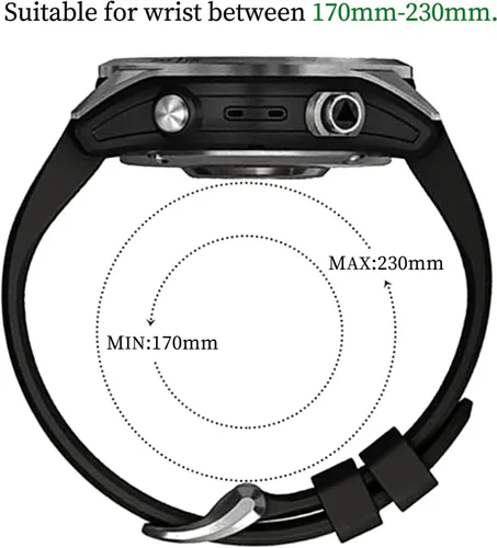 Miniatura 4 de EZMVZKU 26mm Quickfit Watchbands for Fenix 8 AMOLED 51mm/Fenix 7X/7X Pro/6X/6X Pro/5X Plus/3 HR, Sport Silicone Straps Compatible with Garmin Enduro