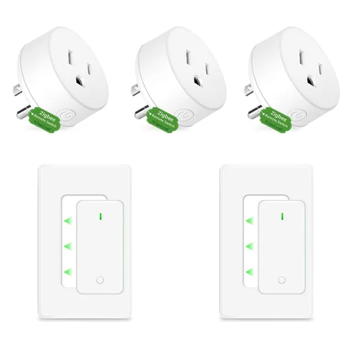 Miniatura 99 de NineLeaf Interruptor de salida remoto inalámbrico, interruptor de lámpara remoto, interruptor decorativo de enchufe de luz de encendido y apagado