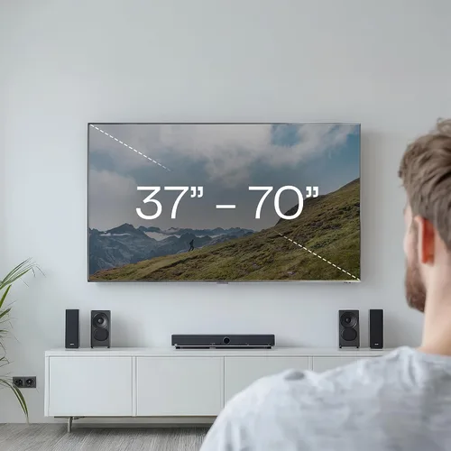 Miniatura 7 de VIVO Soporte motorizado para TV de chimenea de pared para pantallas de 37 a 70 pulgadas hasta 77 libras, soporte de repisa de chimenea eléctrico