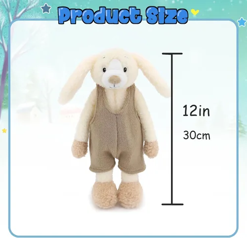 Miniatura 9 de Conejito de Pascua de peluche, juguete de conejo de ropa suave para niños, recién nacidos, niños y niñas, juguetes de peluche adorables y adorables