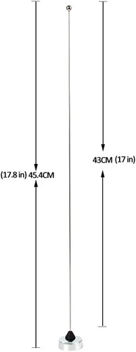 Miniatura 2 de HYS Antena amateur de banda VHF de 2 M 144 MHz (136-174 Mhz) con base magnética de montaje NMO W/16.4 ft (16.4 pies) Cable coaxial RG58 PL-259