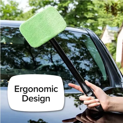 Miniatura 7 de Windshield Wizard Herramienta de limpieza, AS-SEEN-ON-TV, limpia parabrisas sin alcanzar, dispositivo de limpieza de ventanas de microfibra con capó