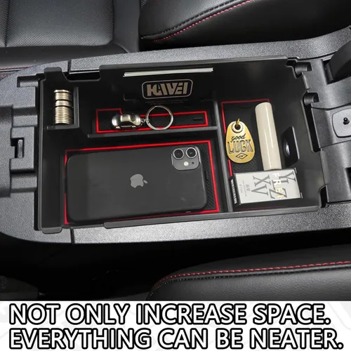 Miniatura 7 de HGWEI Bandeja Organizadora de Consola Central Compatible con Chevy Equinox 2018 2019 2020 2021 2023 2024 Accesorios, Inserto de Reposabrazos Caja