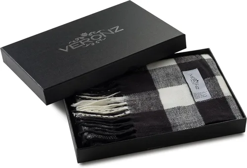 Miniatura 26 de Veronz - Bufanda clásica de invierno muy suave de aspecto lujoso y sensación de cachemira con caja de regalo
